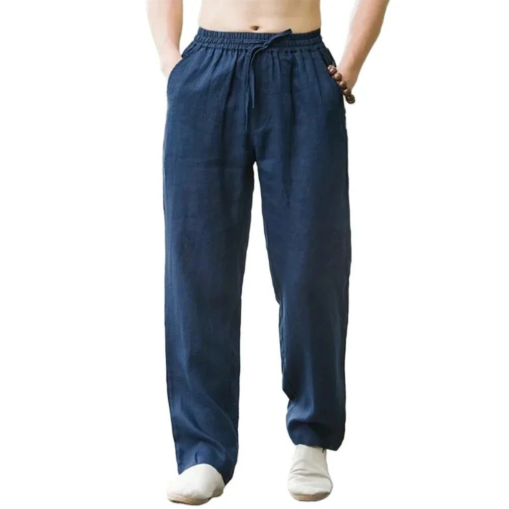 Cotton Linen Beach Joggers